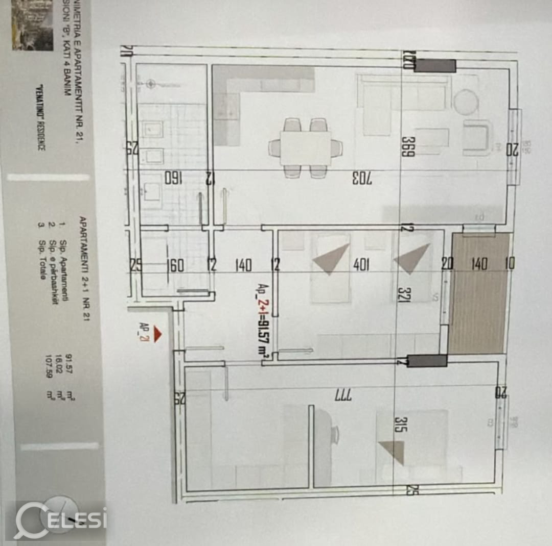 Shitje | Apartament 2 + 1 | Rruga Skënderbeu | 88500 €