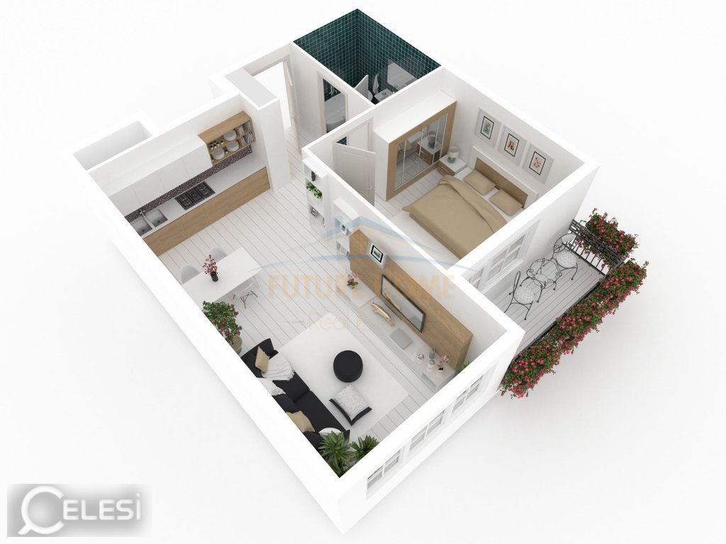Shitet, Apartament 1+1, Kodra e Diellit 2