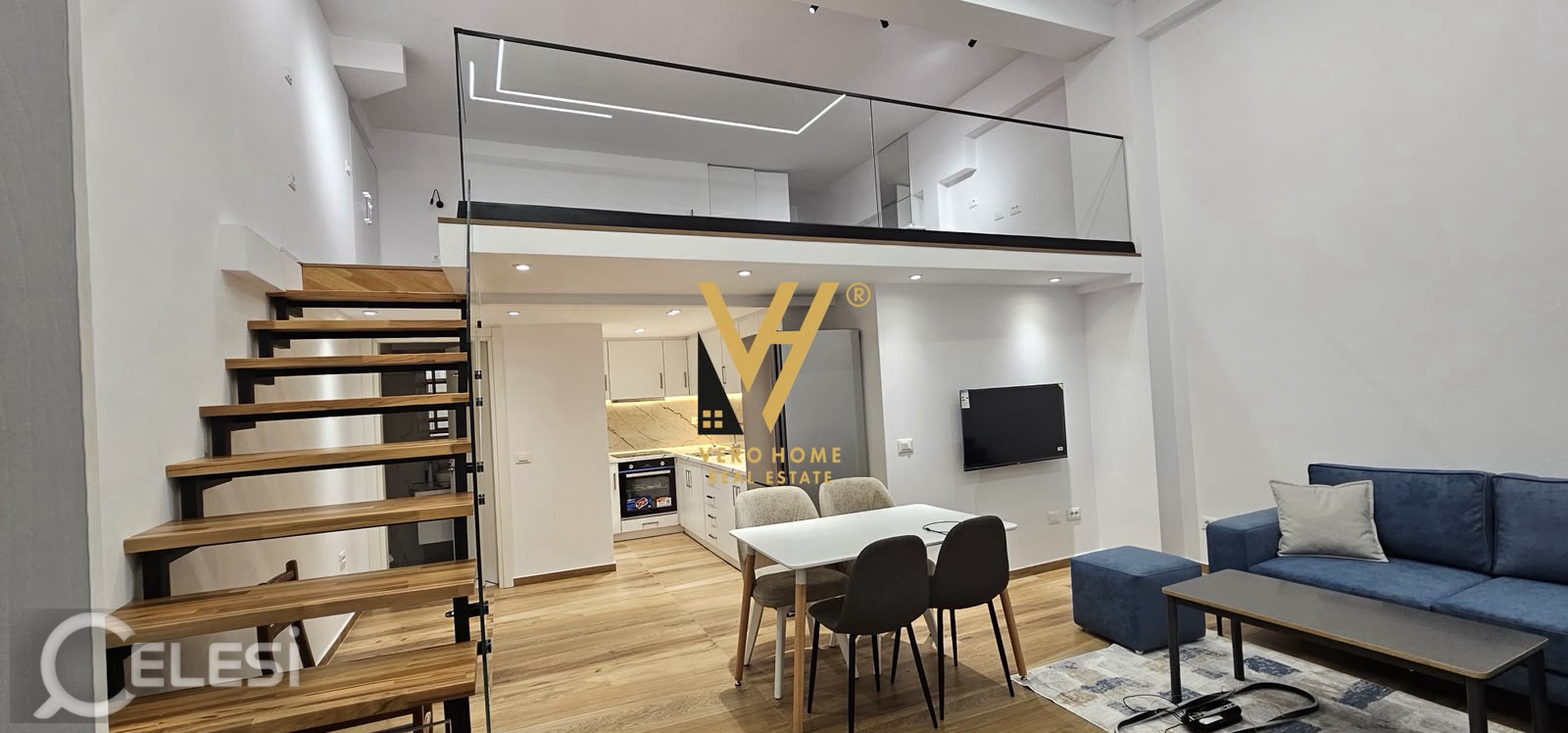 JEPET APARTAMENT 1+1 DUPLEX ME QERA TE KODRA E DIELLIT 1-55.000 LEKE