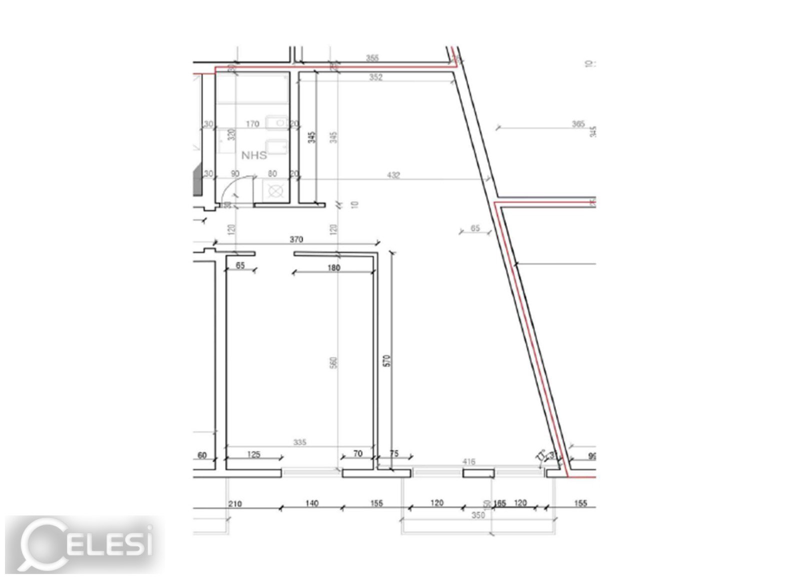 Shitet apartament 1+1 tek Rezidenca Porta e Vjeter , Sauk i Vjeter , Sauk .