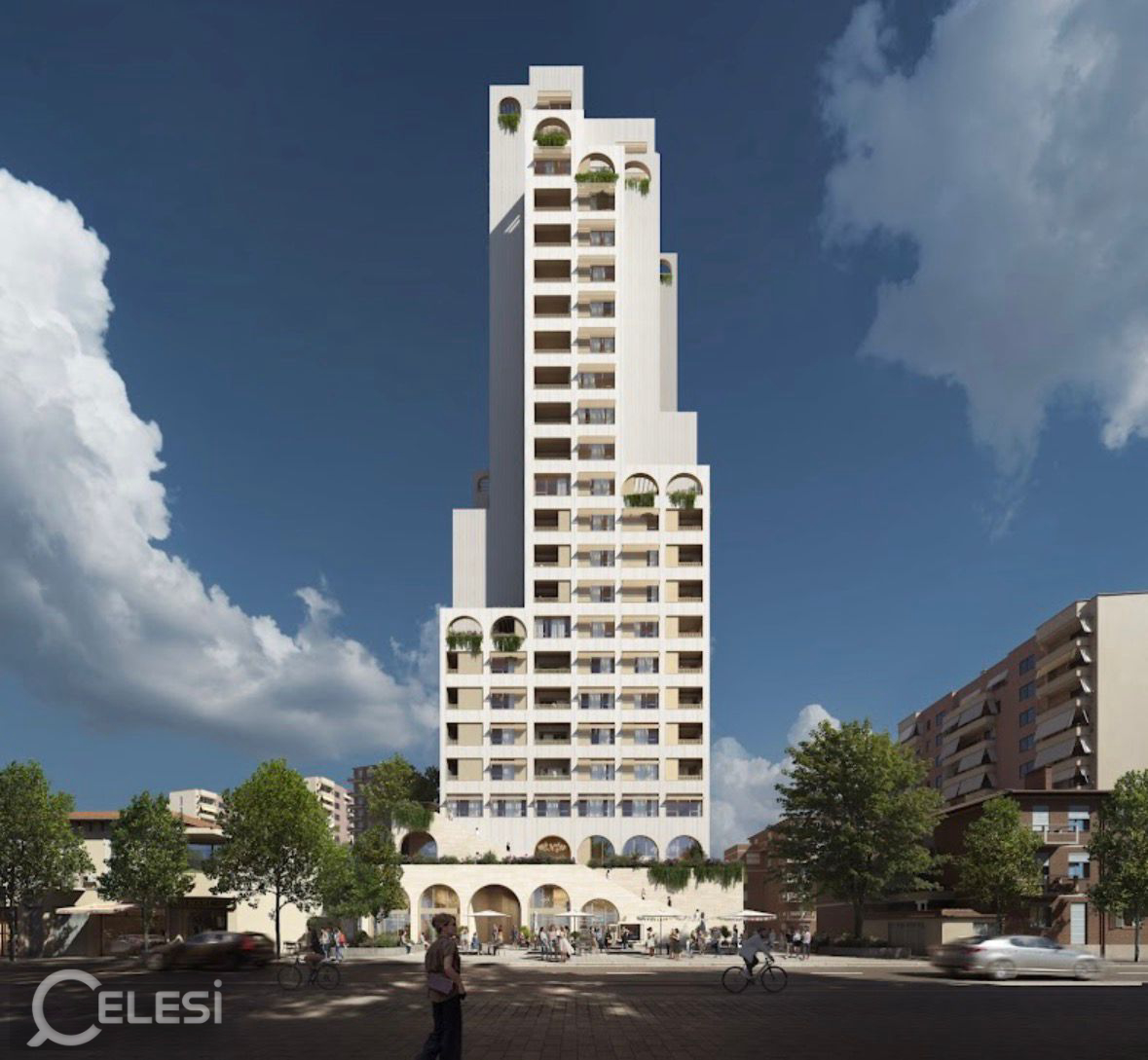 🏢Pazari i Ri, AFA TOWER shitet apartament 1+1, 265,000Euro