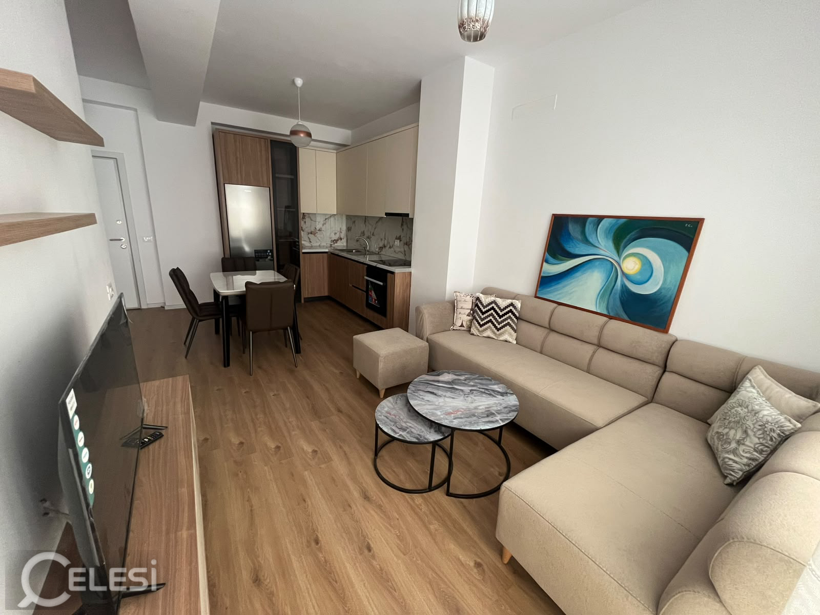 Rezidenca Kaimi,jepet me qera apartament 1+1,i  mobiluar.