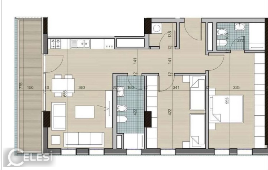 🏡SUPER OFERTË | Apartament 2+1+2 për Shitje – Univers City✨