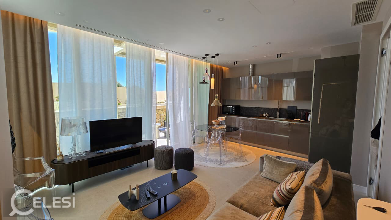 Shitet apartament 2+1+2+2 Poste Parkimi tek Kompleksi Green Coast 1 , Palase , Dhermi , Drimadhe , Drymades , Vlore .