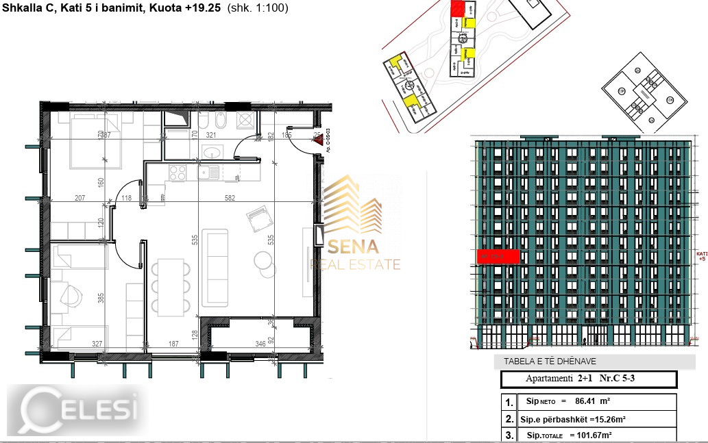 Shitet Apartament 2+1+Blk, Ish Profarma – Xhamllik, 183.000 Euro