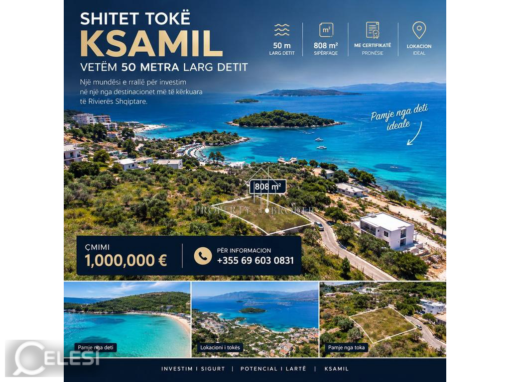 SHITET TOKË NË KSAMIL – 50 METRA NGA DETI!
