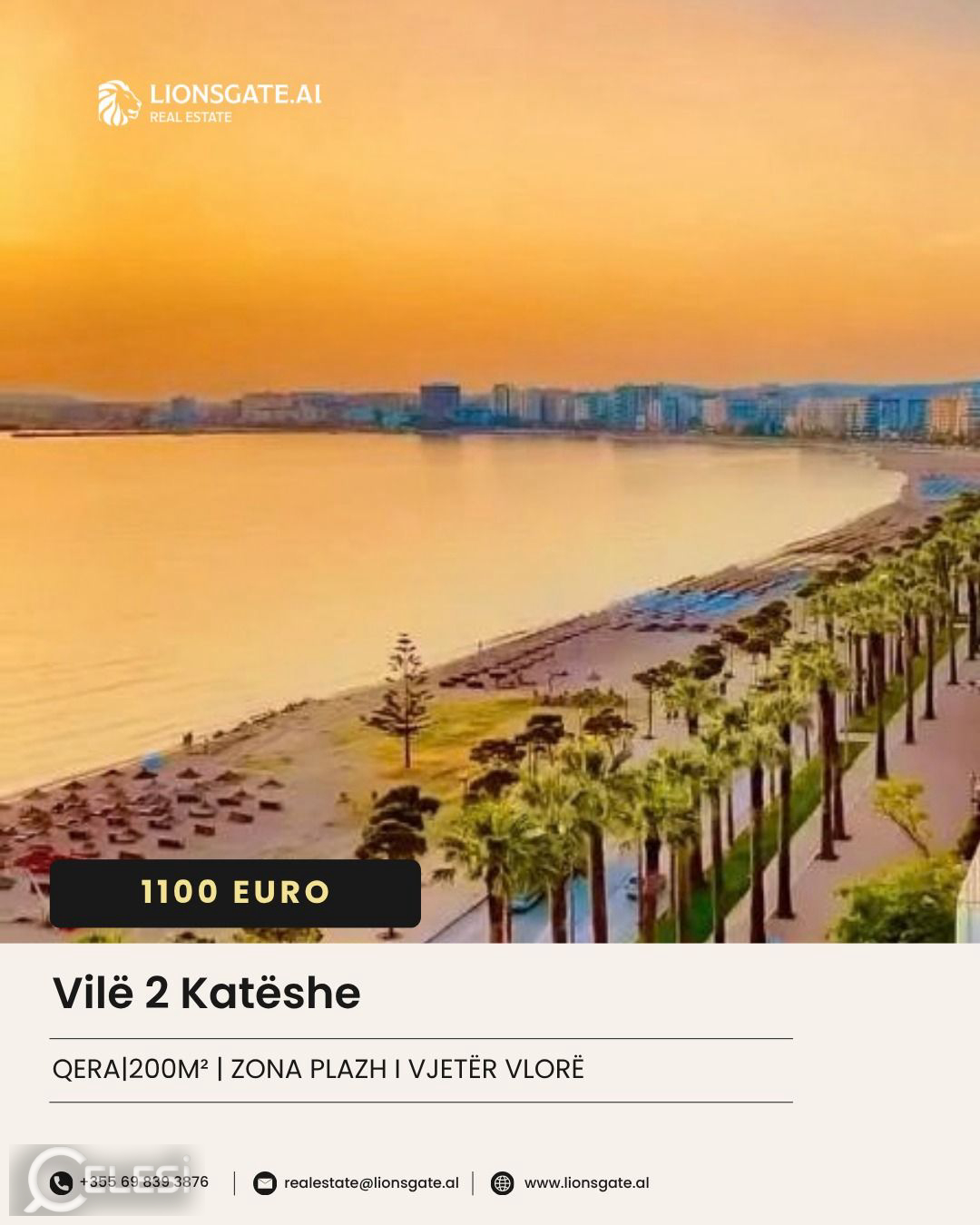 🏡 VILË 2-KATËSHE ME QIRA | PLAZHI I VJETËR – VLORË